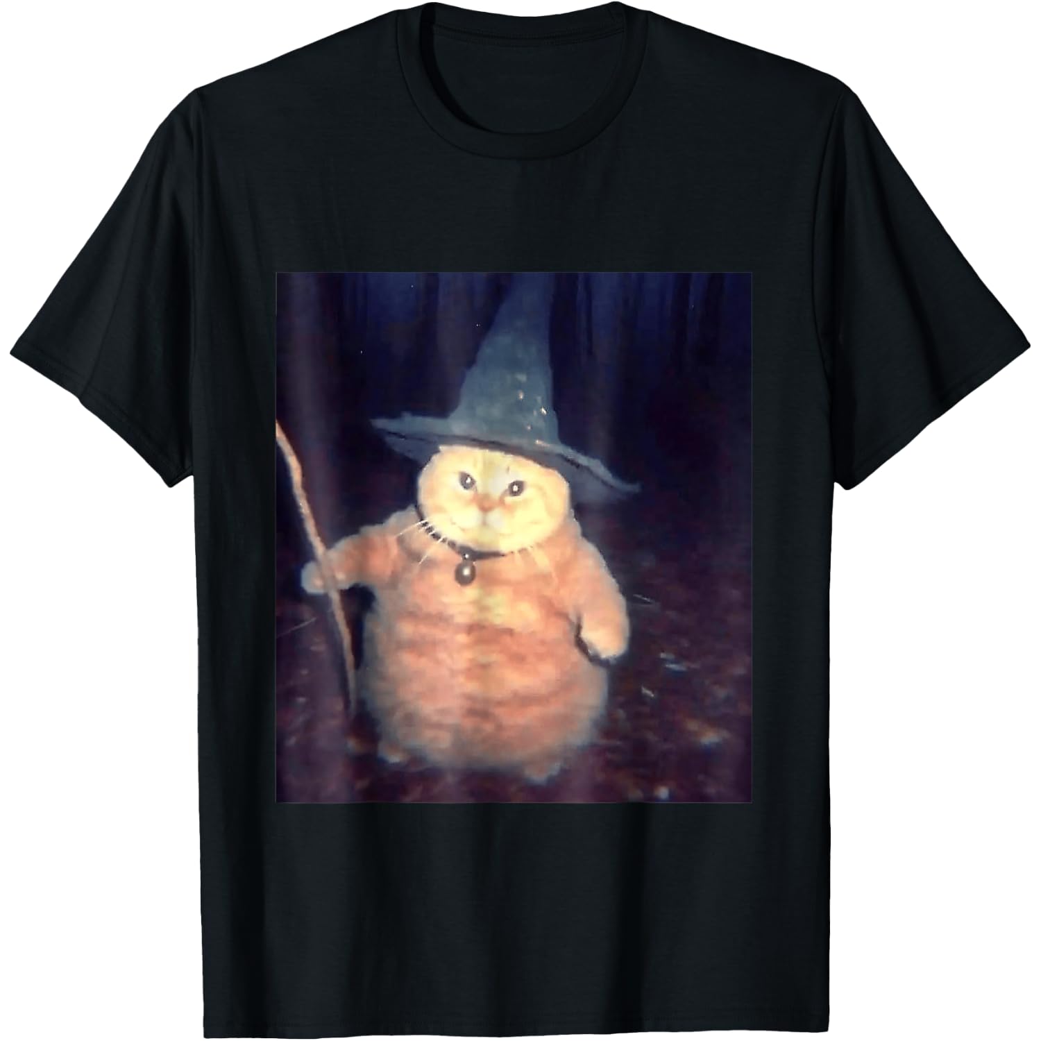 Wizard Cat Meme Shirt | Funny Vintage Halloween T-Shirt