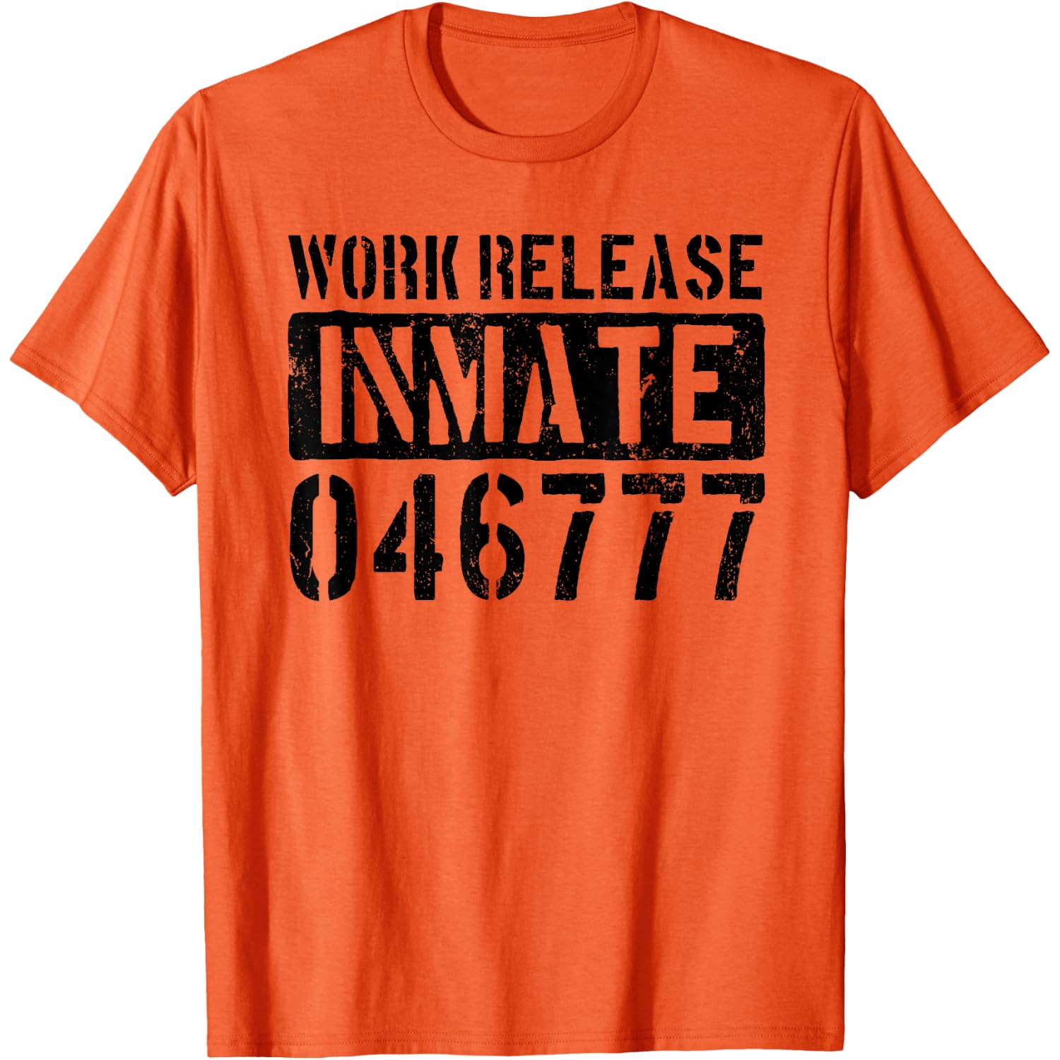 Work Release Inmate Costume Prisoner Inmate County Jail T-Shirt