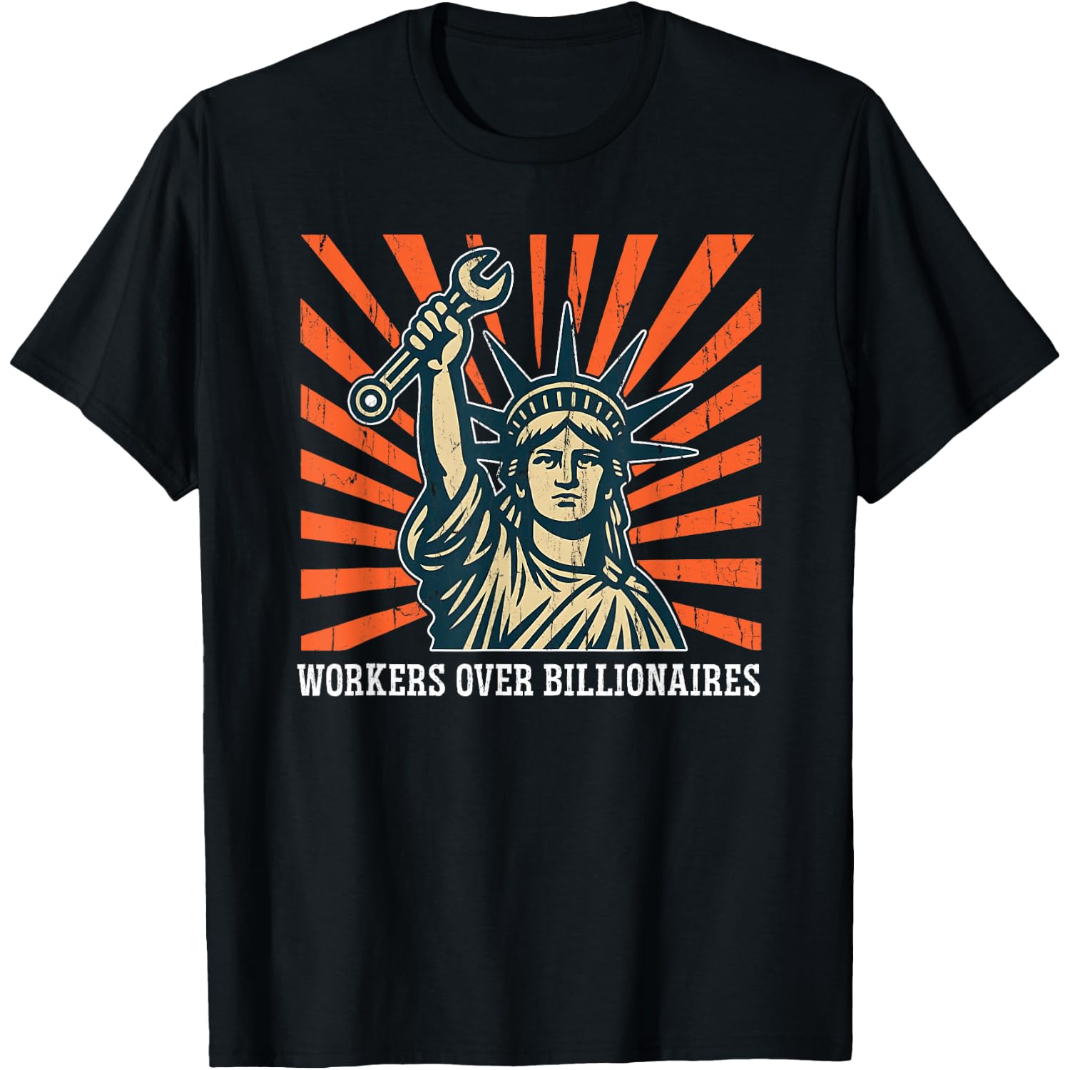 Workers Over Billionaires, Retro Funny Saying T-Shirt