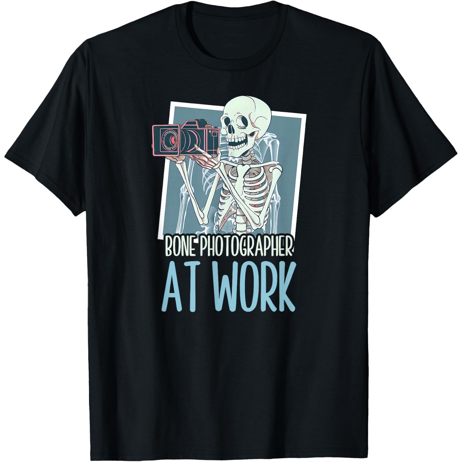X Ray Tech Halloween Bone Photographer at Work T-Shirt