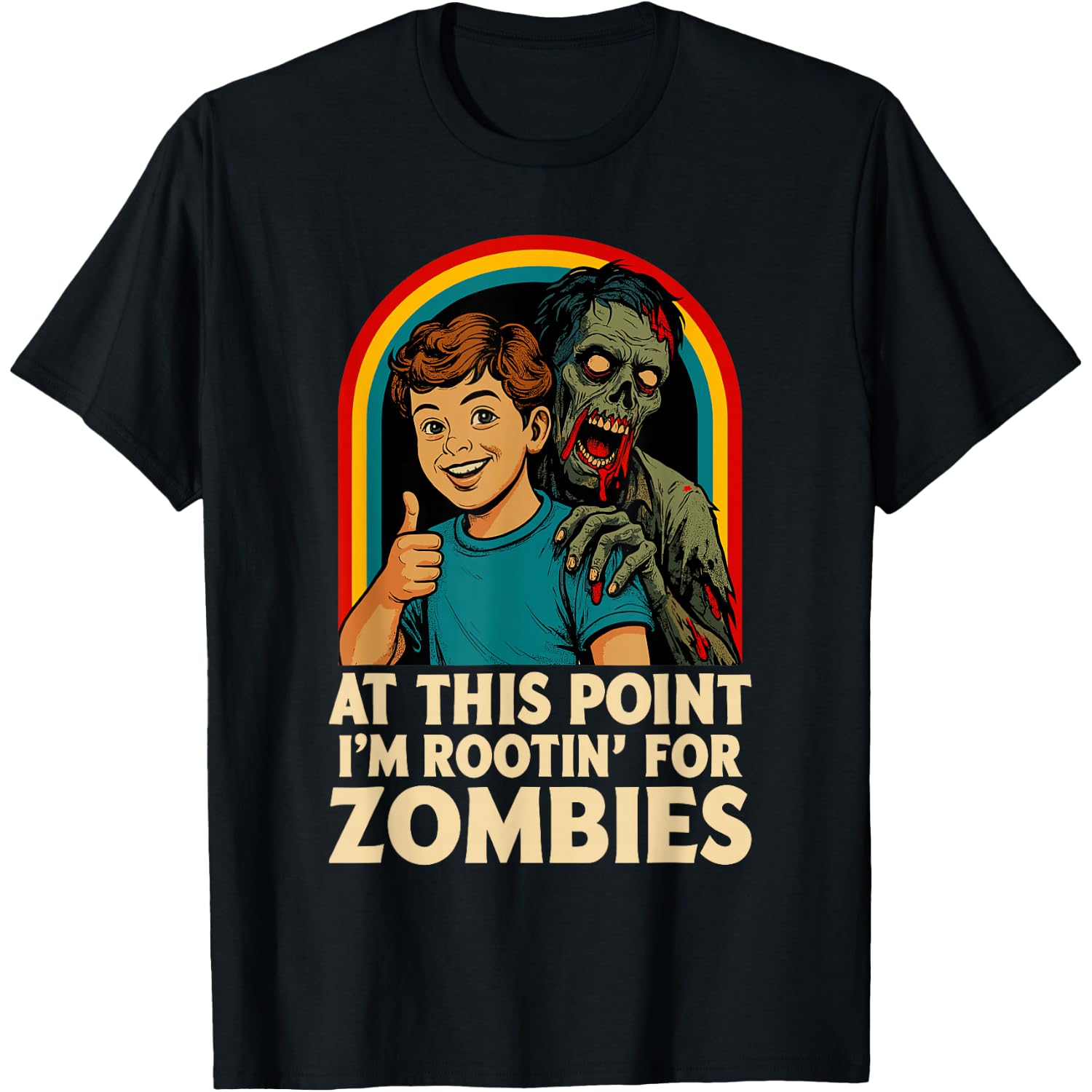 Zombie Men Women Kids Funny Halloween T-Shirt