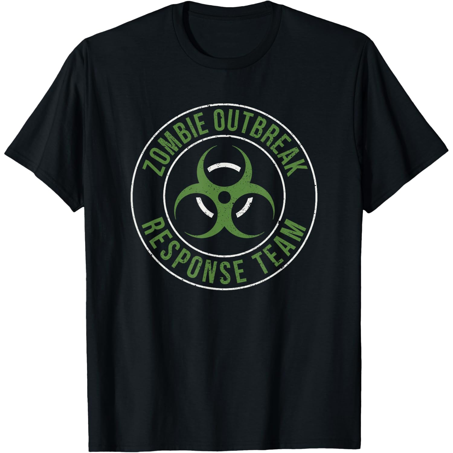 Zombie Outbreak Response Team Halloween Apocalypse Gas Mask T-Shirt