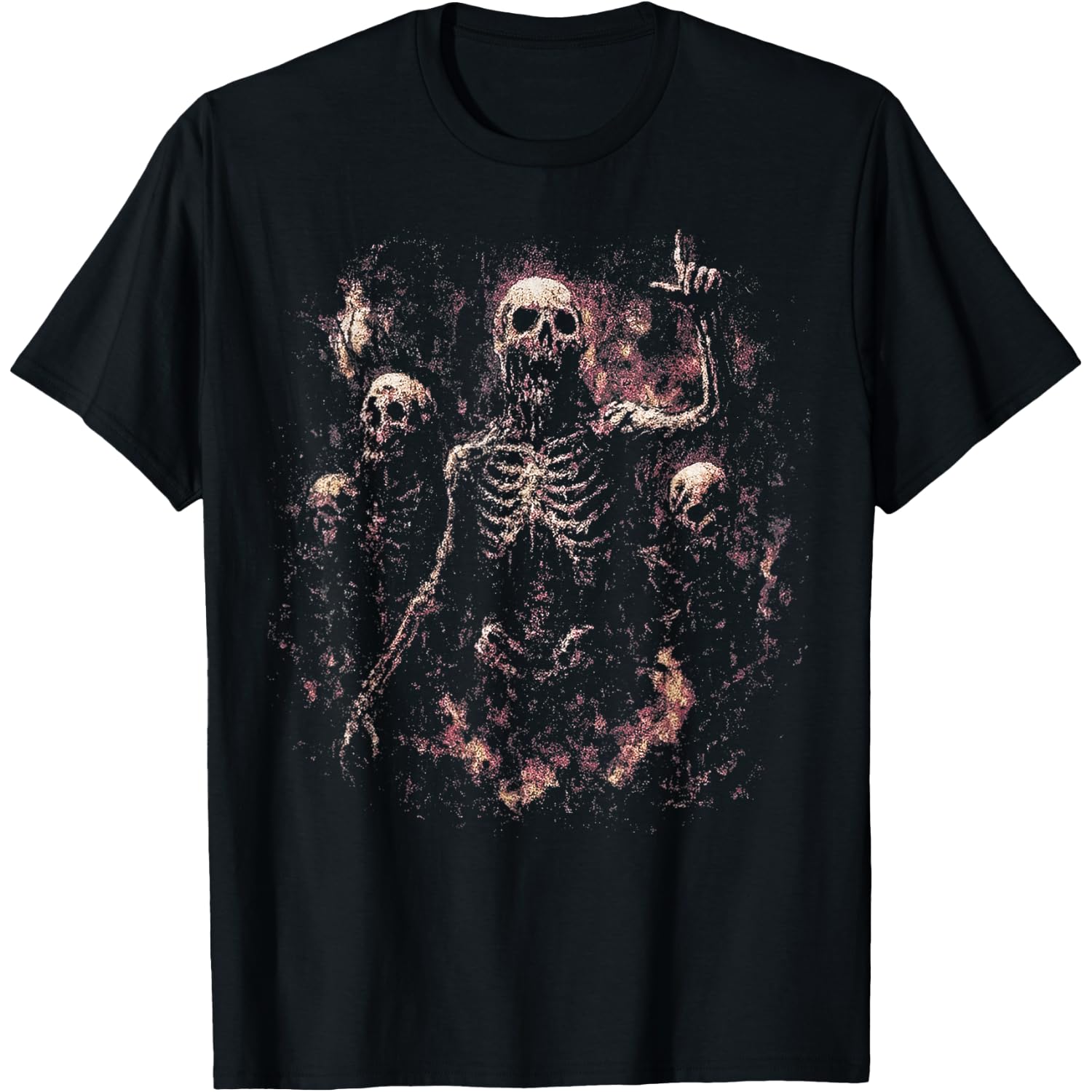 Zombie Skeleton Undead Gothic Horror Grave Alternative Goth T-Shirt