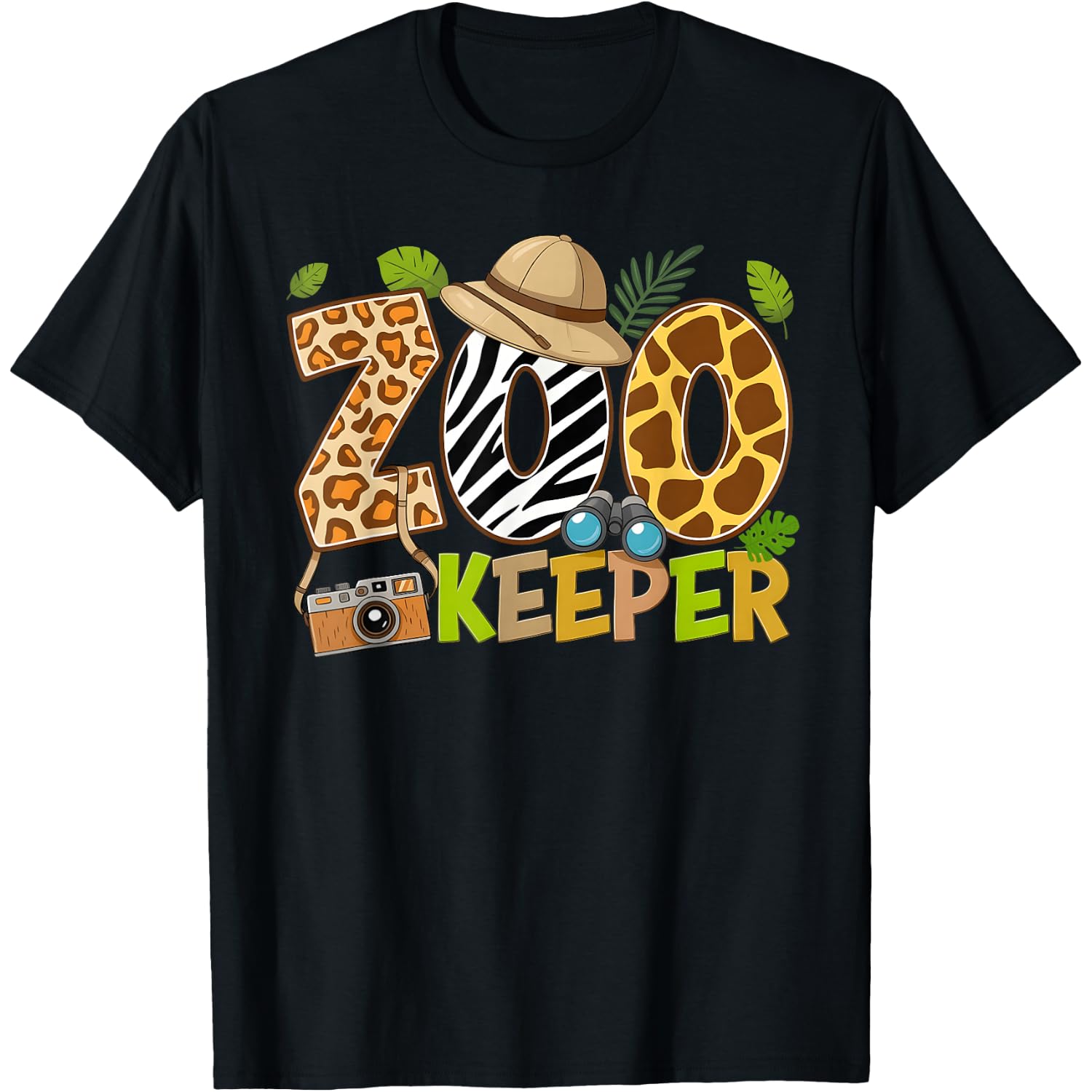 Zookeeper Animals Wildlife Lover Safari Halloween Costume T-Shirt
