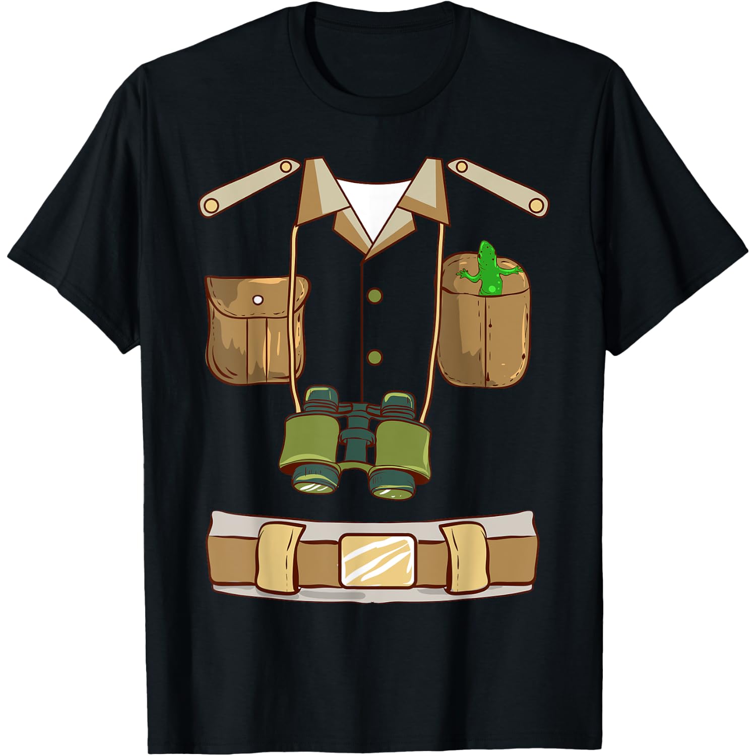 Zookeeper Safari Costume Explorer Safari Guide Halloween T-Shirt